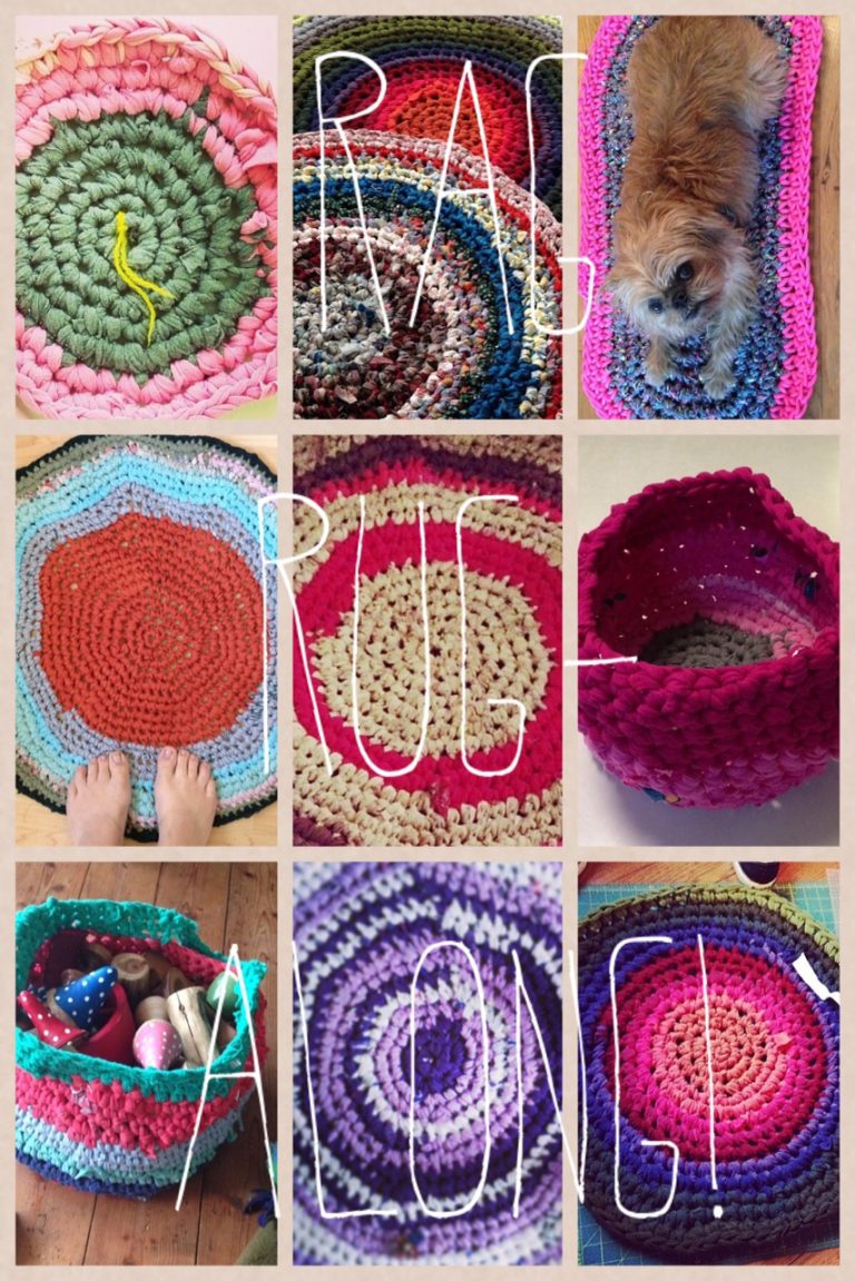 Upcycled Rag the idea garden » Crafts with a Cause! Upcycled Rag Rug with Cal Patch